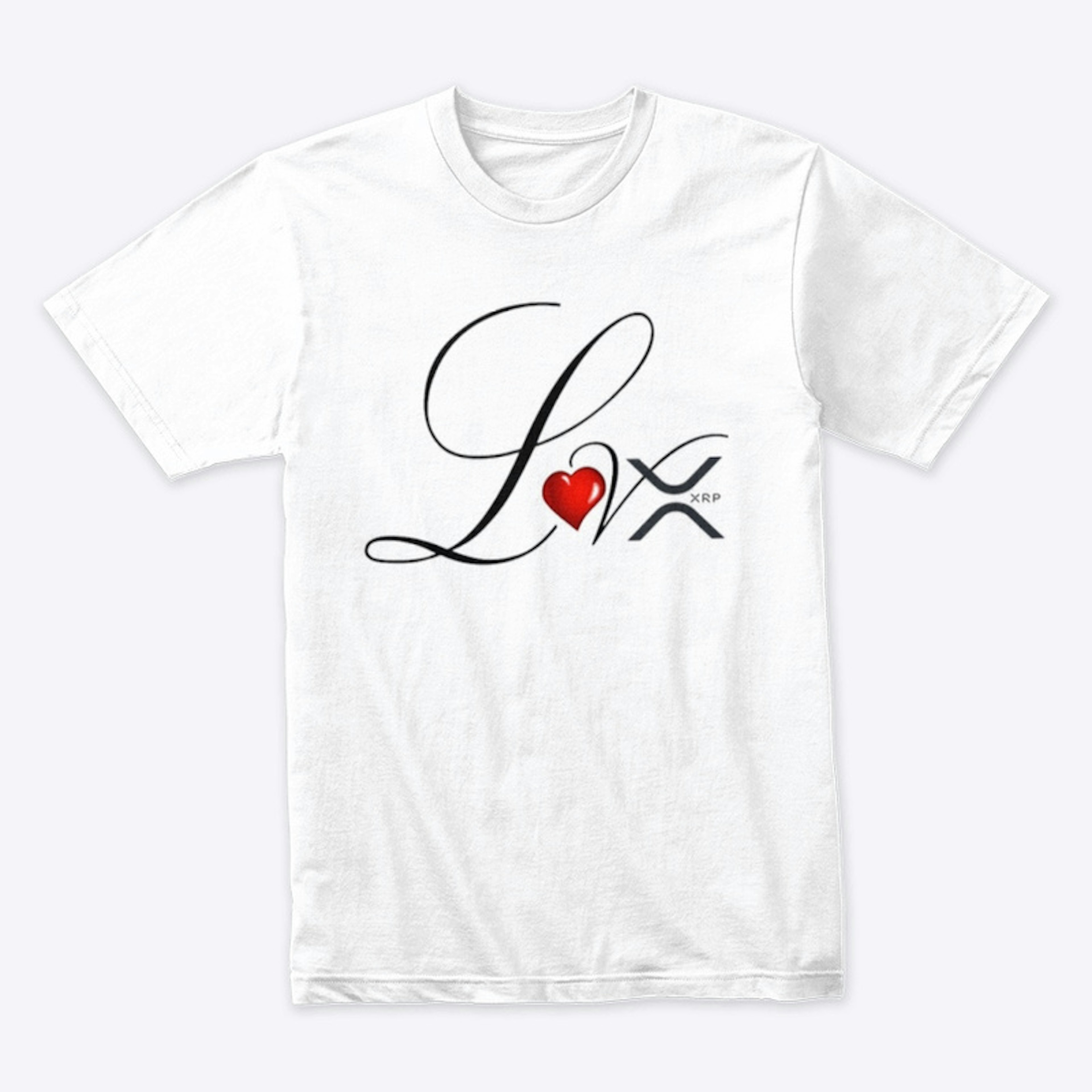 Prem RingSpun Ctn T-Shirt LOVE XRP (1) ​